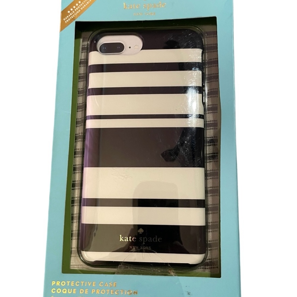 Kate Spade Black and White‎ Striped Case for iPhone Cell Phones